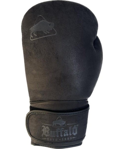 Buffalo nahast poksikindad, mustad 12oz
