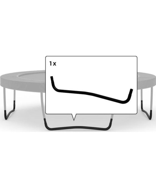 Trampoline Spare Parts BERG: Champion/Elite - W-Leg 330, (Curved,Black)