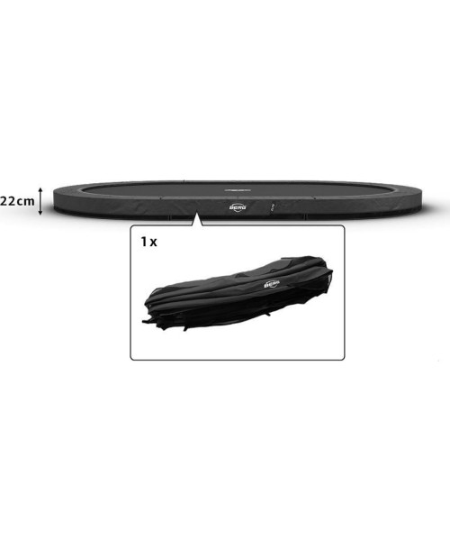 Trampoline Spare Parts BERG: Grand Elite - InGround Padding 520 grey