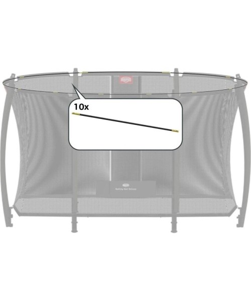 Batuudi varuosad BERG: Ultim Safety Net Deluxe - Set Tent Tubes 330 (.00/.01)