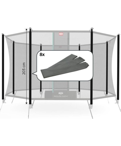 Trampoline Spare Parts BERG: Safety Net Comfort - Sleeves (203 cm) (8x)