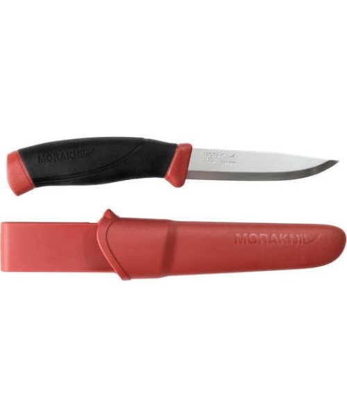 Jahi- ja ellujäämisnoad Morakniv: Morakniv Companion peilis raudonas nerūdijantis plienas