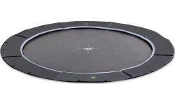 EXIT Dynamic ground level sports trampoline ø366cm - black