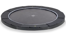 EXIT Dynamic ground level sports trampoline ø366cm - black