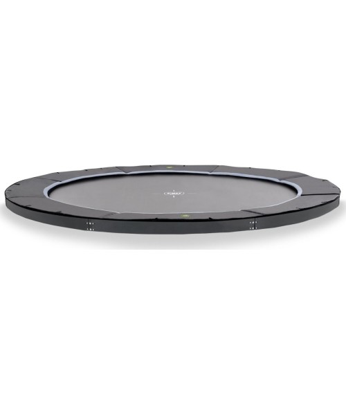 EXIT Dynamic ground level sports trampoline ø366cm - black