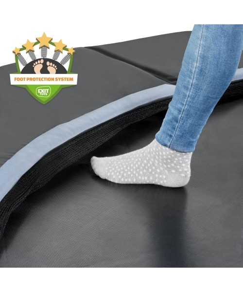 EXIT Dynamic ground level sports trampoline ø366cm - black
