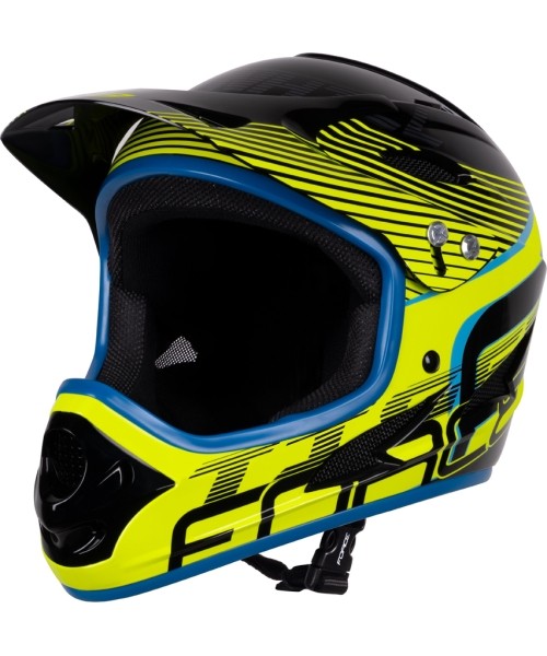 Kindad ja kiivrid : Kiiver FORCE TIGER, L-XL, 59-61cm (must/fluorestseeruv)
