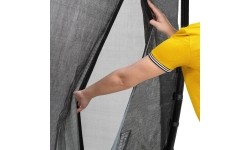 EXIT Dynamic maapinnaga batuut ø305 cm turvavõrguga – must