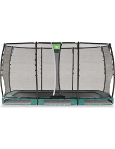 EXIT Allure Premium maasse paigaldatav batuut 214x366 cm, roheline