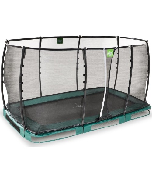 EXIT Allure Premium ground trampoline 214x366cm - green