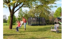 EXIT Allure Premium ground trampoline 214x366cm - green