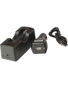 Car Charger for Li-ion 18650 Batteries with Usb Cable Yate 
