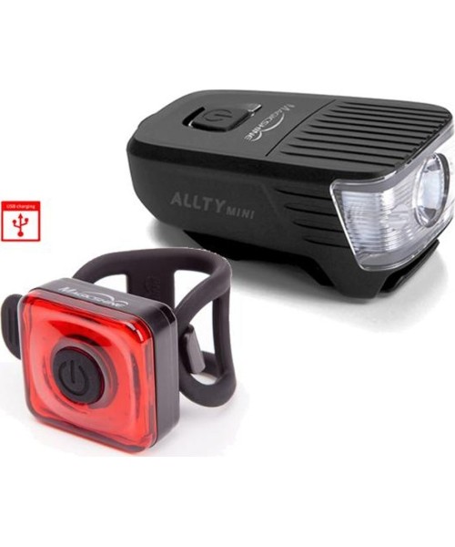 Kindad ja kiivrid : Žibintų komplektas MagicShine Allty Mini + Seemee 20
