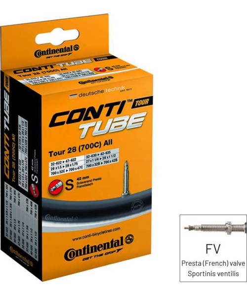 Kindad ja kiivrid : Continental MTB Bike Camera, 28/29 60mm (47/62-584/622)