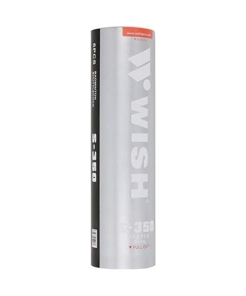 Sulgpallid Wish: Nailoniniai badmintono plunksniukai Wish S-350 6vnt.