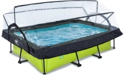 EXIT Lime pool 220x150x65cm with dome and filter pump - green
