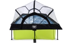 EXIT Lime pool 220x150x65cm with dome and filter pump - green