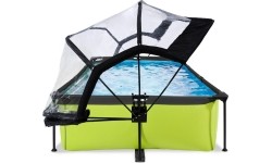 EXIT Lime pool 220x150x65cm with dome and filter pump - green