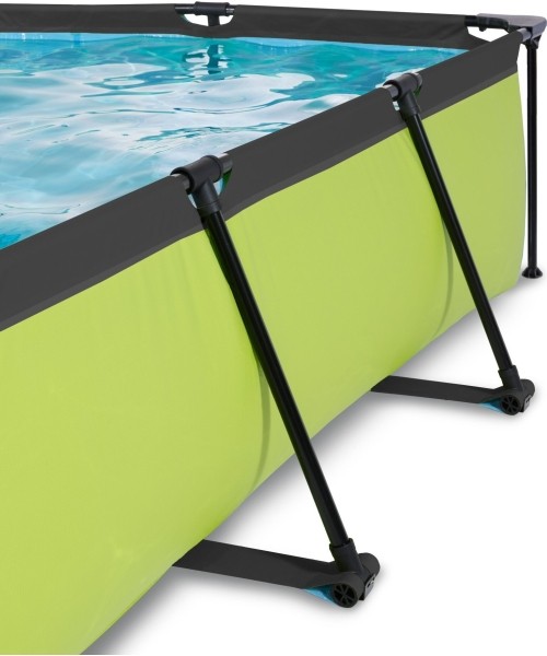 EXIT Lime pool 220x150x65cm with dome and filter pump - green