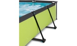 EXIT Lime pool 220x150x65cm with dome and filter pump - green