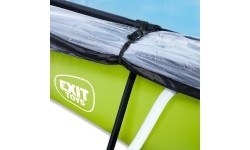 EXIT Lime pool 220x150x65cm with dome and filter pump - green