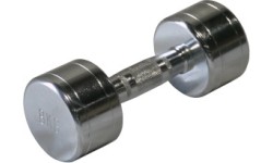 Steel chrome dumbbell Bauer Fitness 8 kg AC-1518