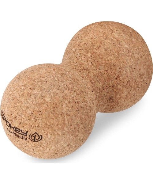 Spokey Oak topeltmassaažipall (naturaalne kork)