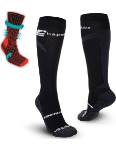 Kompressioonpõlvikud inSPORTline Compleano AG+ - Must