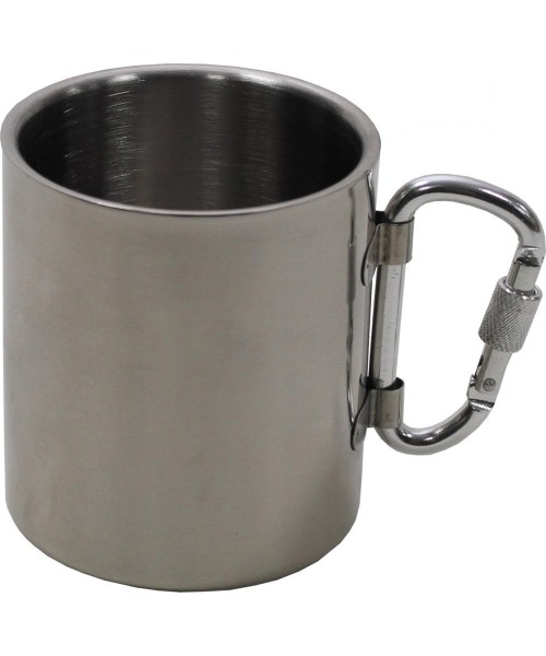 Matkapudelid ja tassid FoxOutdoor: Roostevabast terasest tass FoxOutdoor Carabiner, 300ml