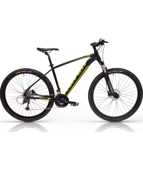 Linnarattad : Jalgratas Raven Squad 29", suurus 19" (49cm), must/kollane, 2022