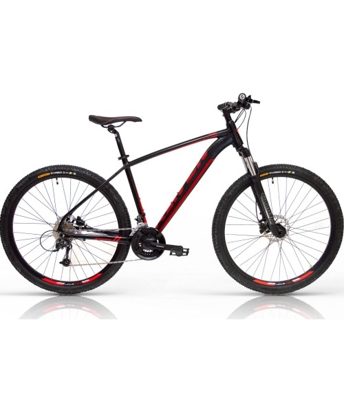 Linnarattad : Jalgratas Raven Squad 29", suurus 19" (49cm), must/punane, 2022