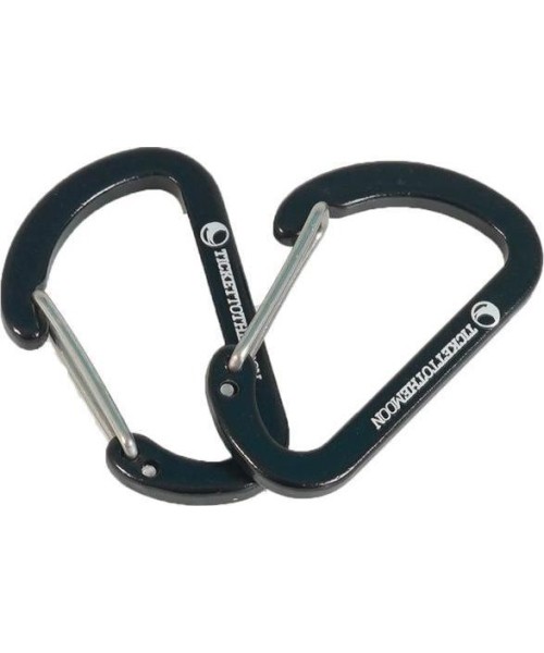 Hammock Parts & Accessories Ticket To The Moon: Carabiner Ticket To The Moon Lightest, 2pcs, 6kN