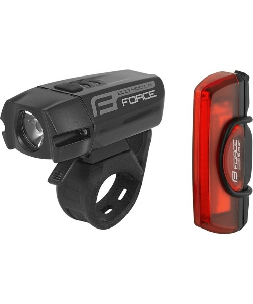 Kindad ja kiivrid : Žibintų komplektas Force Glare USB