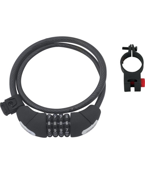 Kindad ja kiivrid : Jalgrattalukk koos hoidjaga FORCE Lux, 85cm/10mm