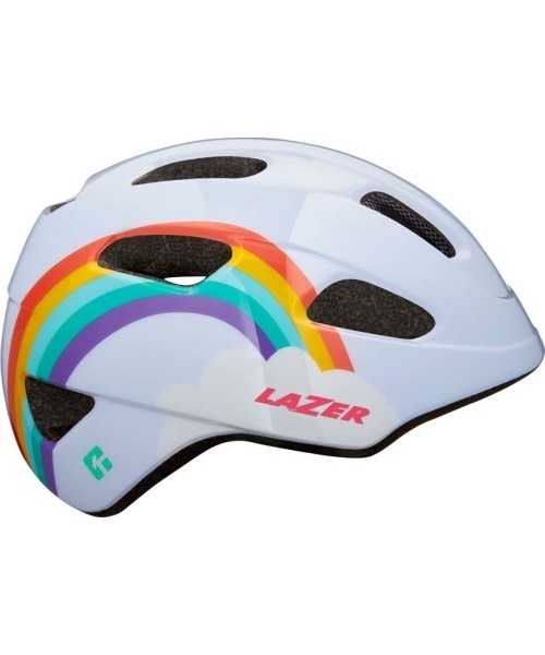 Kindad ja kiivrid Lazer: Dviratininko šalmas Lazer Rainbow, 46-52cm, baltas