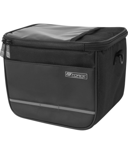 Kindad ja kiivrid : Dviračio krepšys ant vairo Force Cube, 4.5l, juodas