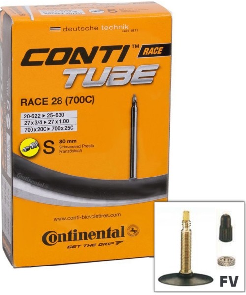Kindad ja kiivrid : Continental jalgrattarehvi toru, 700x20/25C (20/25-622/630), FV, 80mm