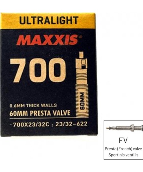 Kindad ja kiivrid : Maxxis 28" 700x23/32 FV60 kaamera 28x23/32 FV60