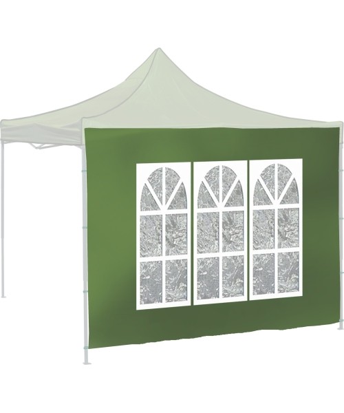 Telgid Cattara: Külgseinad peotelgile WINDOW 2x3m 420D roheline WATERPROOF