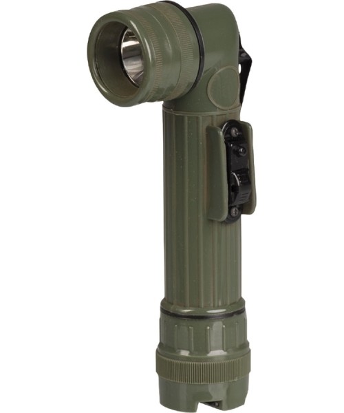 Flashlights MIL-TEC: US OD MEDIUM 2C ANGLEHEAD FLASHLIGHT