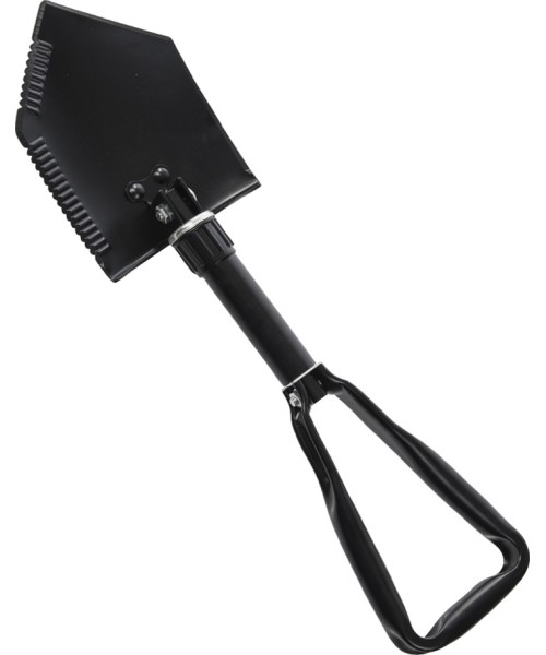 Labidad MIL-TEC: US BLACK 2,5MM TRIFOLD SHOVEL WITH POUCH