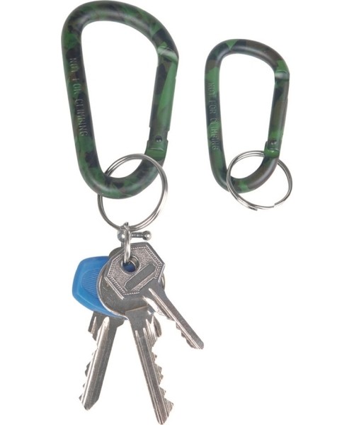 Ellujäämise tööriistad ja komplektid MIL-TEC: CAMO 60MM ALUMINUM CARABINER