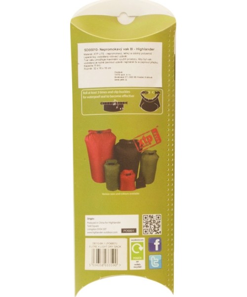 Veekindel kott Highlander Drysack, 4 l, must