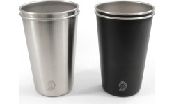 Origin Outdoors roostevabast terasest kruusikomplekt „Livingstone“