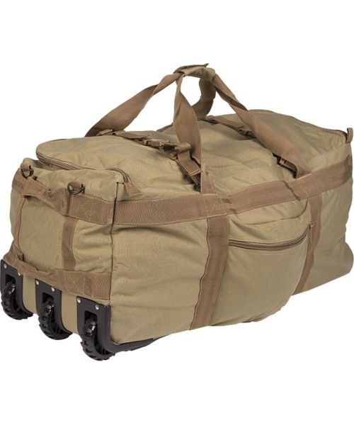 Leisure Backpacks and Bags MIL-TEC: COYOTE COMBAT DUFFLE BAG WITH WHEEL