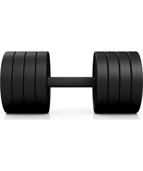 Steel Rubberised Dumbbell Marbo Sport, 32.5kg, Red 