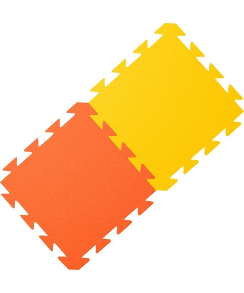 Foam Carpet Yate, 29x29x1,2 cm - Yellow/Orange 