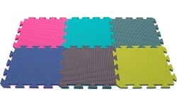 Foam Carpet Yate, 29x29x1,2 cm - Light Green/Black
