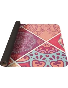 Yoga Mat Yate, Natural Rubber - Pattern A, Pink