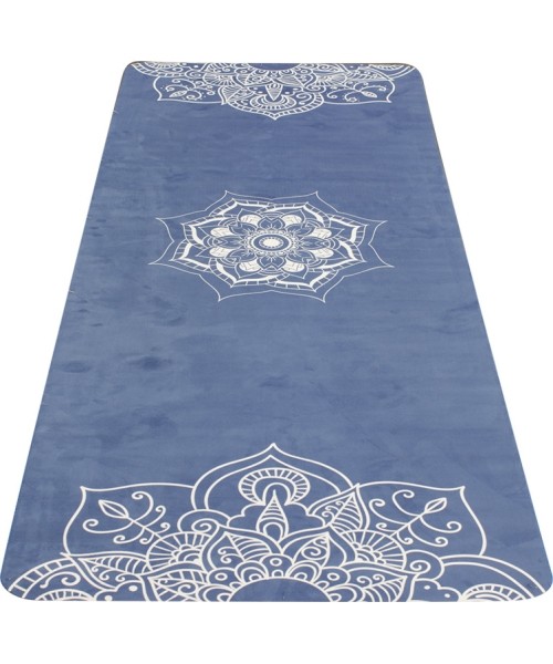 Yoga Mat Yate, Natural Rubber - Pattern C, Blue